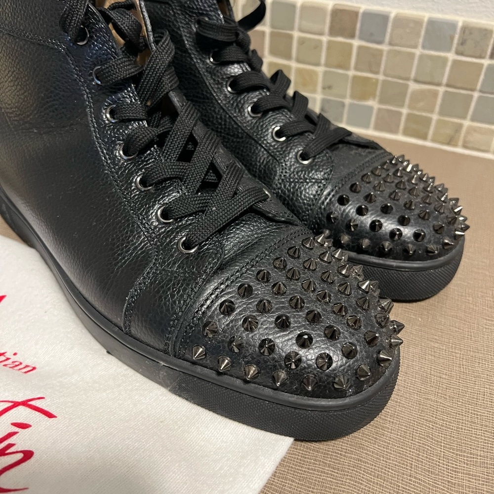 Christian Louboutin Louis Orlato Spikes Black 44